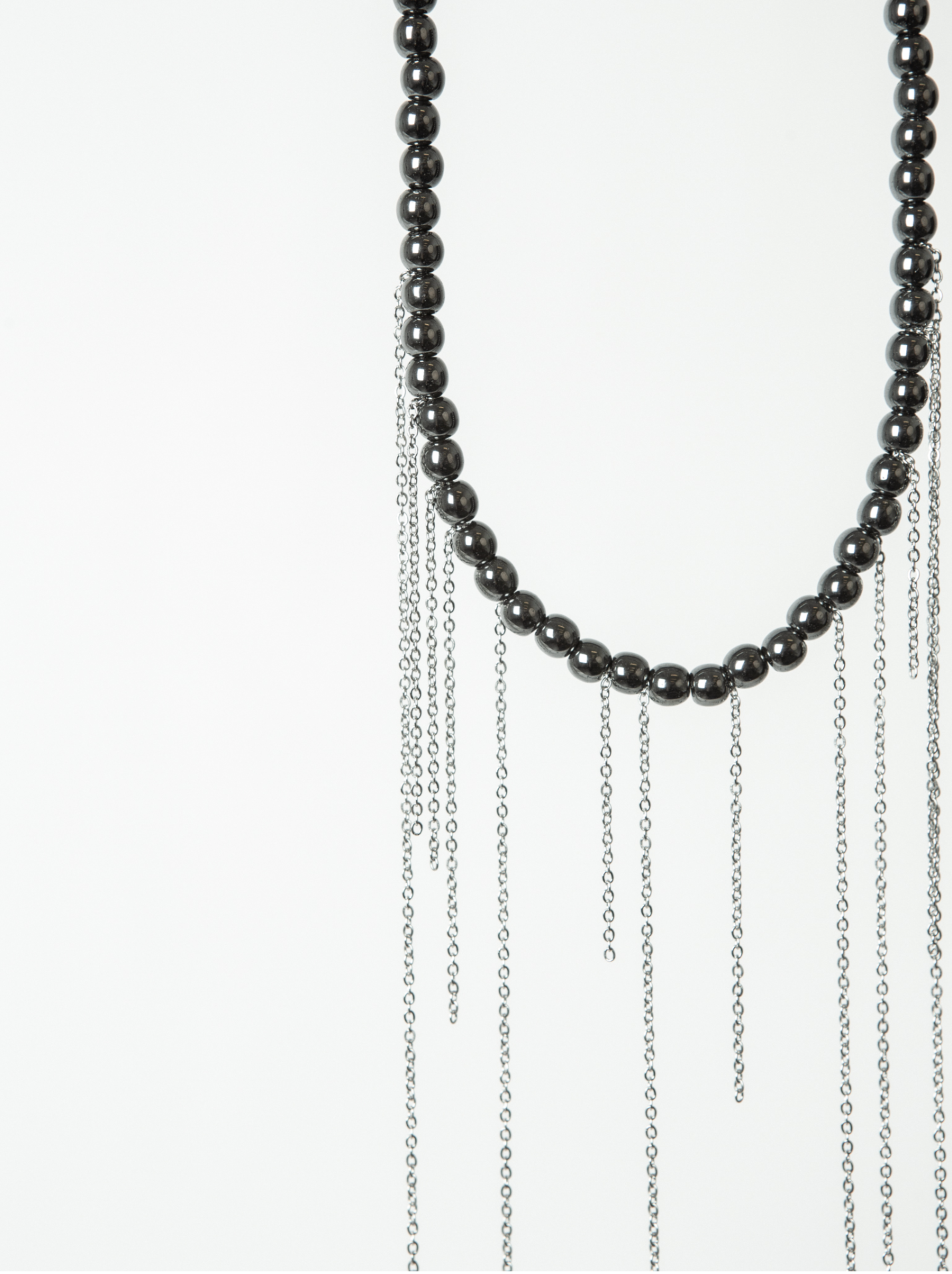 Колье FETISH, длина 41 см, серебристый — фото 1