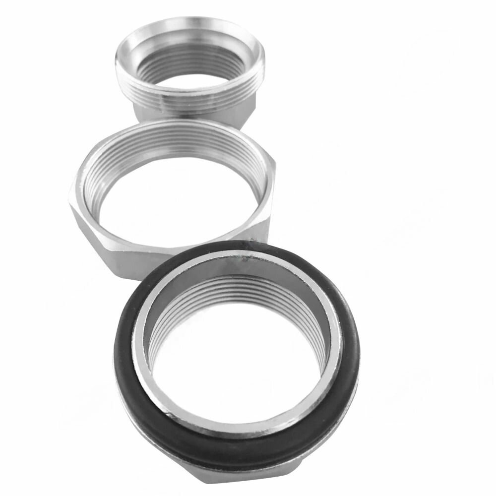 Соединитель латунь никель американка Ду 40 (1 1/2") прямой ВР/ВР SantechSystems — фото 1