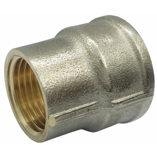 Муфта латунь никель переходная Ду 50х25 2х1 ВРВР 9019 ГОСТ 32585-2013 Aquasfera 9019-11 260₽