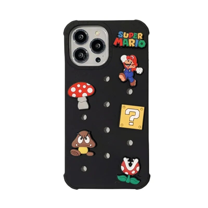Виниловая кукла TAKARA TOMY Супер Марио 18+, Super Mario Black, For iPhone14 Pro Max