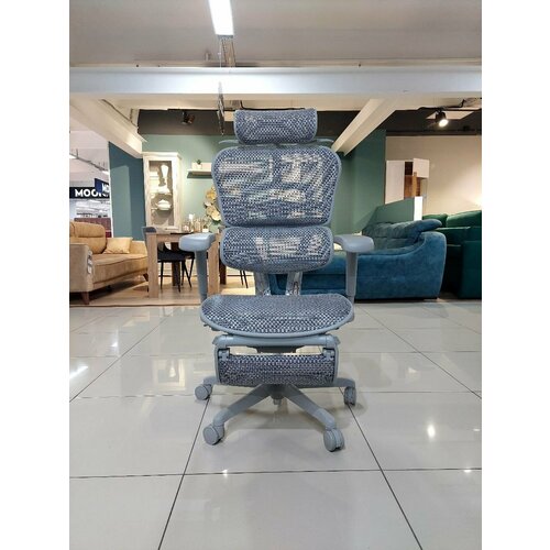 Кресло эргономическое Comfort Seating Ergohuman Ultra с подножкой (серый каркас /сетка светлаяT-168-B2 Natural)