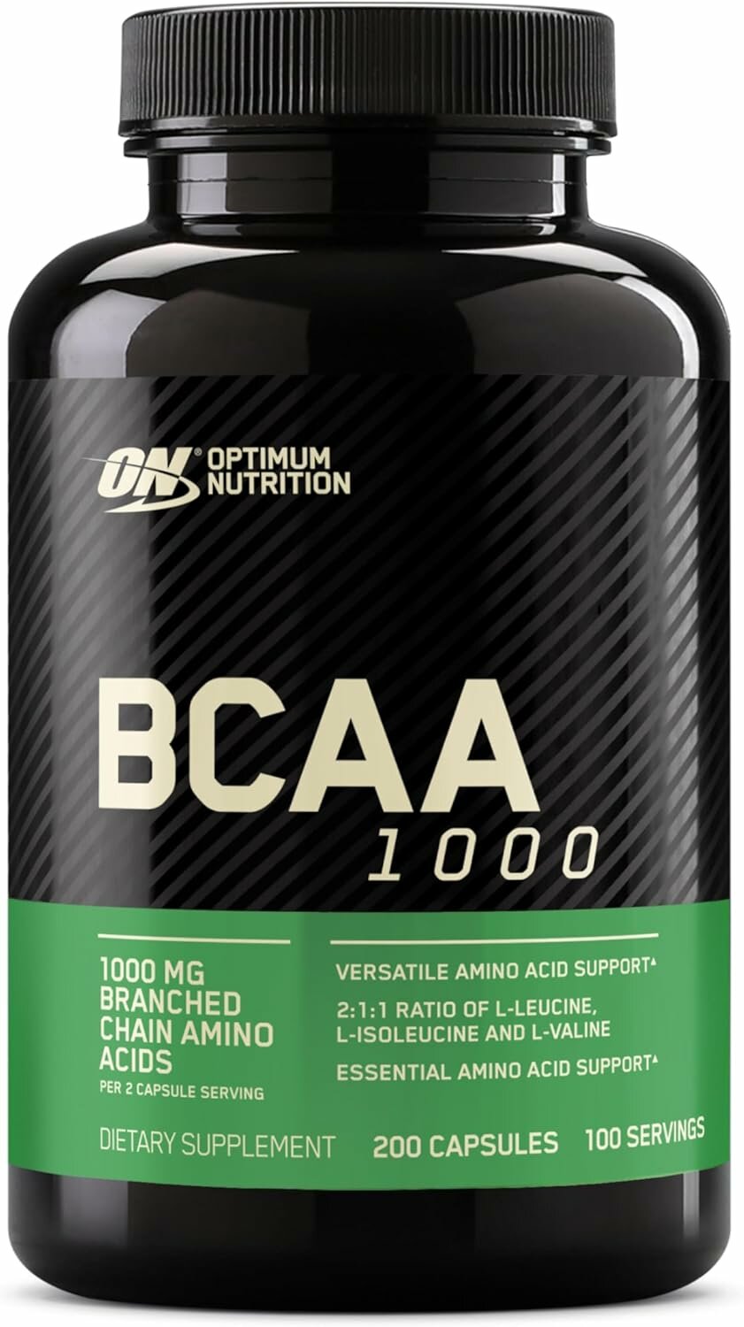 BCAA 1000 - Optimum Nutrition, комплекс аминокислот, 200 капсул