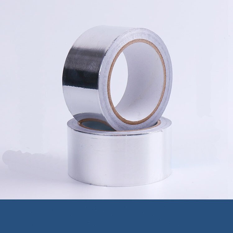 25мм 50м Алюминиевая фольга, самоклеющаяся, 0,05мк — фото 1