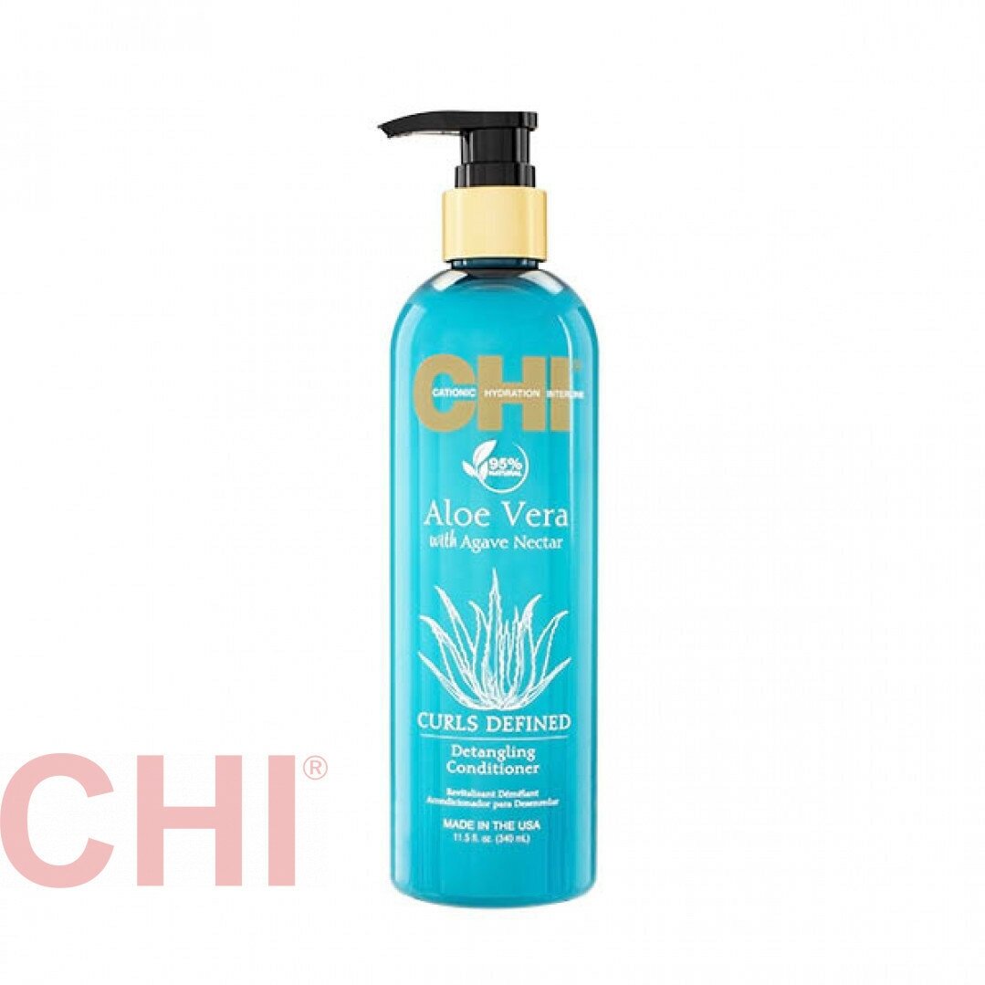 Кондиционер увлажняющий разглаживающий Chi Aloe Vera with Agava Nectar Detangling Conditioner 340 мл