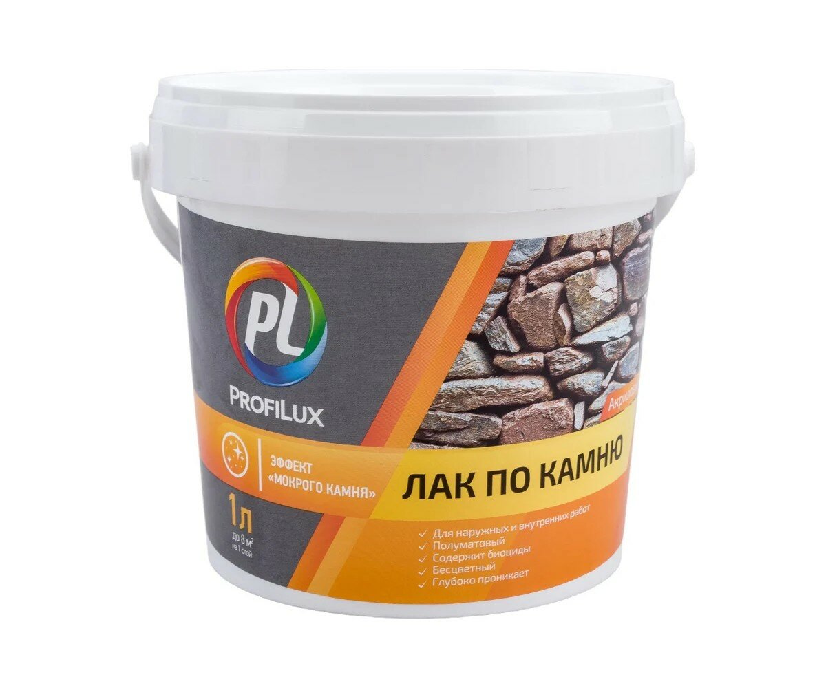 Лак Profilux по камню 1 л акриловый для внутренних и наружных работ