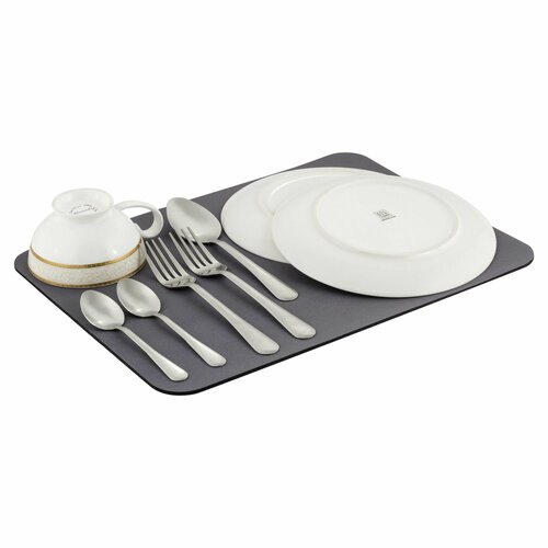 Нано-коврик для сушки посуды Коврик в ванную 30х40 см Коврик для мышки цвет серый 510₽