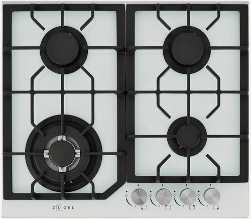 Изображение товара Газовая варочная панель Zugel ZGH601W, белая