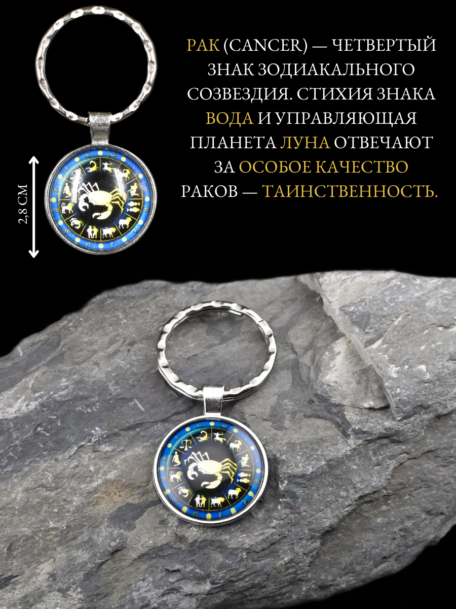 Брелок-талисман для знака зодиака Рак, защита, помощь и эмоциональный щит — фото 1