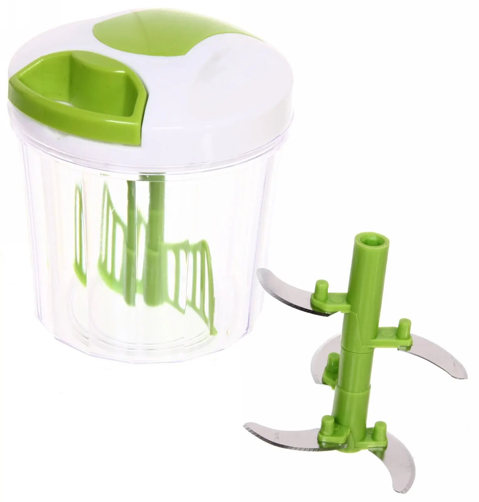 Измельчитель «Food Chopper», ручной, пластик и металл, чаша 500 мл, зеленый/белый