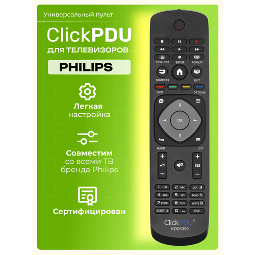 Универсальный пульт для всех телевизоров PHILIPS / филипс