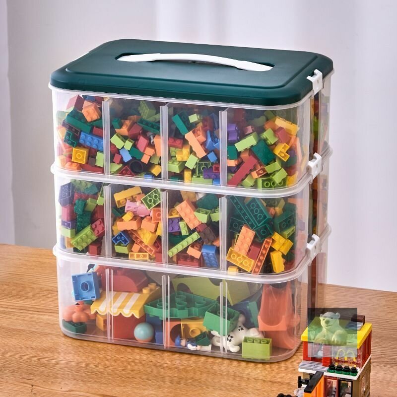 Органайзер для игрушек длина 30.5 см ширина 23 см высота32.5 см секции: 3  шт.