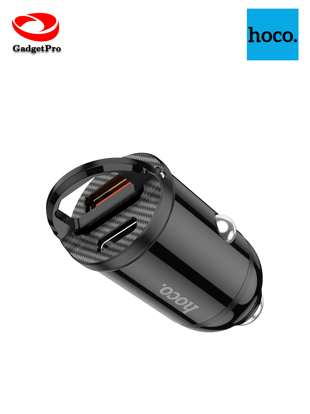 Автомобильное зарядное устройство Hoco NZ2 (Type C - Lightning, белый цвет): быстрая зарядка для авто