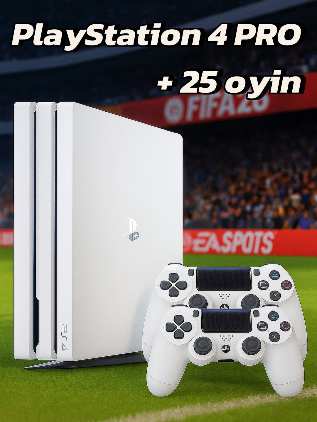 Игровая приставка Sony PlayStation 4 PRO с играми, 25 игр, 1 ТБ памяти