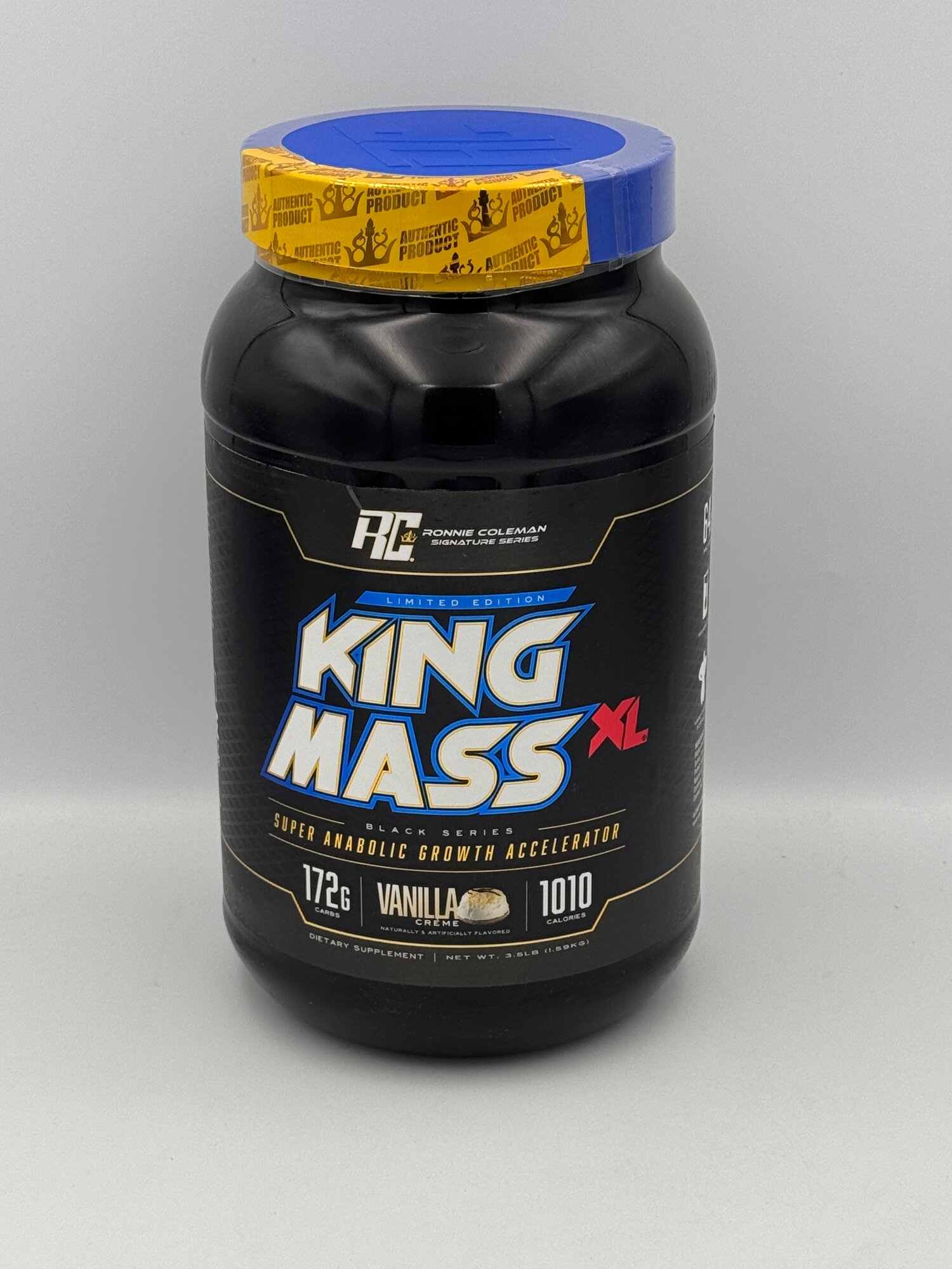 RC King mass 1,6kg вкус Vanilla cream гейнер для массы и роста сил — фото 1