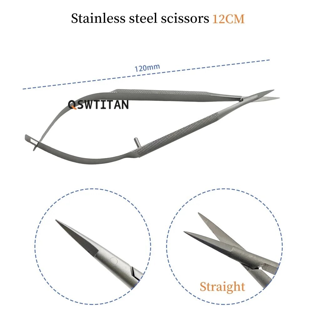 Ножницы из нержавеющей стали QSWTITAN 12cm Straight
