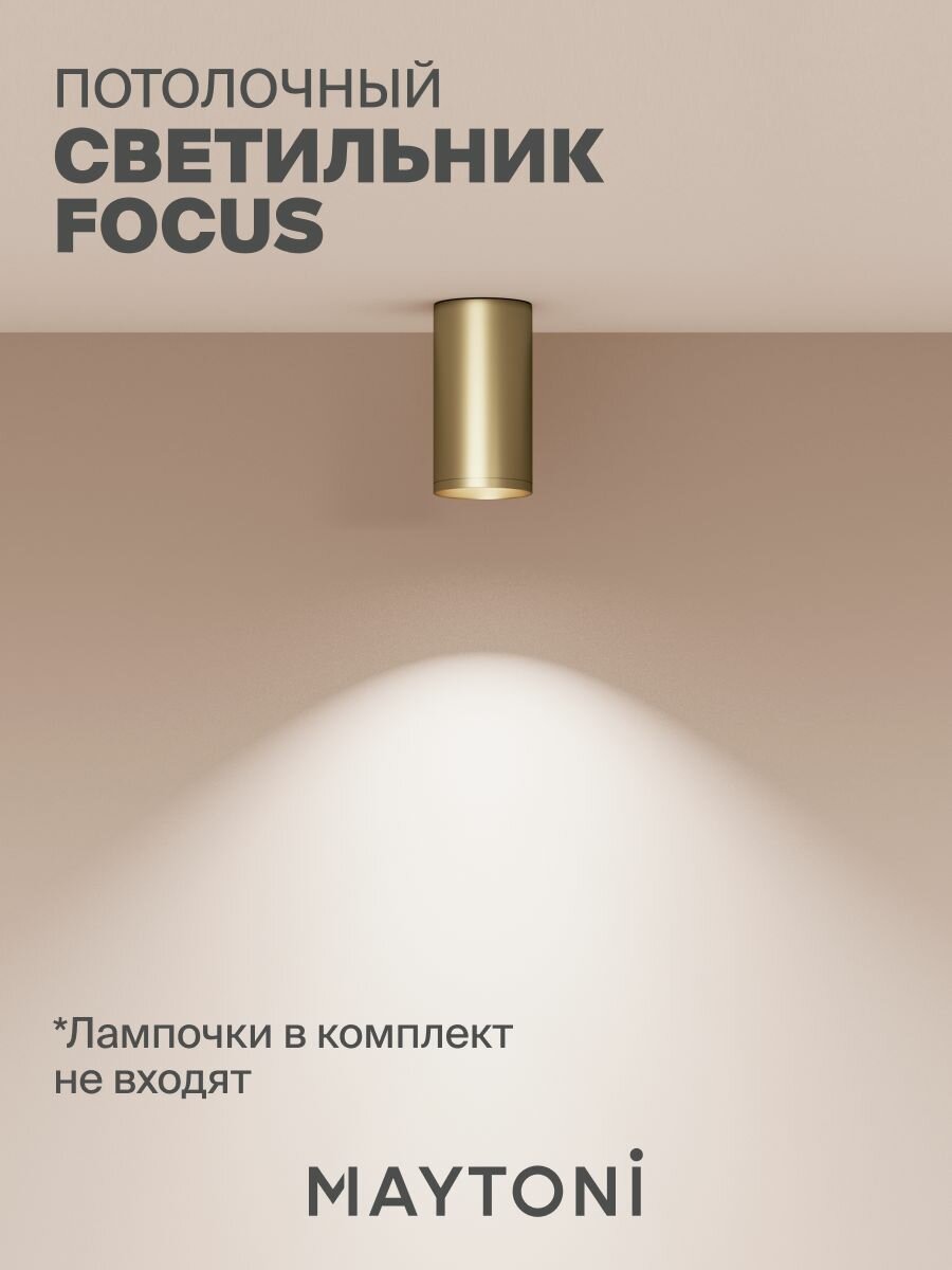 Светильник потолочный накладной Maytoni Technical FOCUS S C052CL-01MG — фото 1