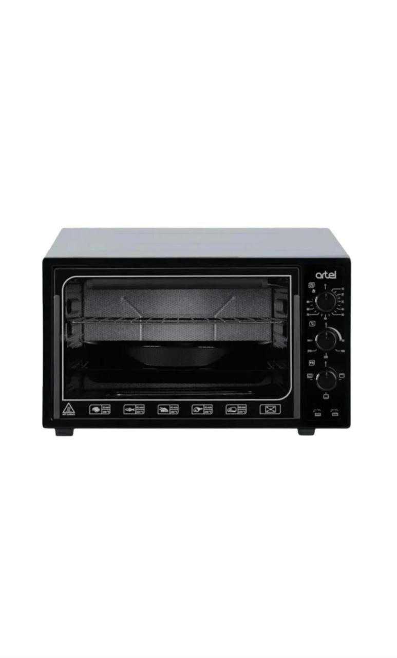 Мини-печь Artel Art-Retro MD-3618, ретро-дизайн, черная, 1400 Вт — фото 1