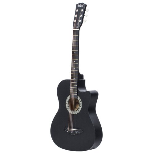 Вестерн-гитара Belucci BC3820 BK черный гитара militon коричневая акустическая шестиструнная для начинающих и опытных гитаристов
