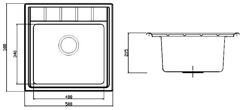 Мойка кухонная Seaman Eco Roma SMR-5050A без отверстий SMR-5050A.0 - фотография № 8