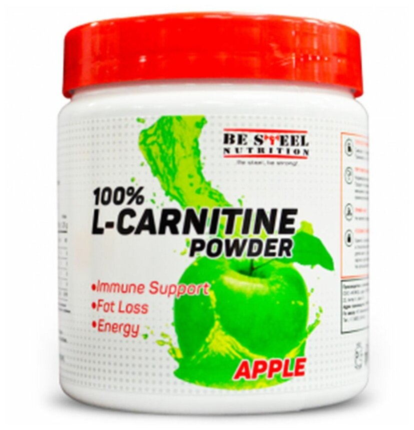 Л-карнитин L-Carnitine порошок 100г яблоко