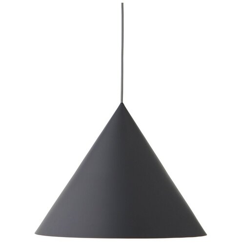 фото Лампа подвесная benjamin xl, серая матовая, серый шнур frandsen