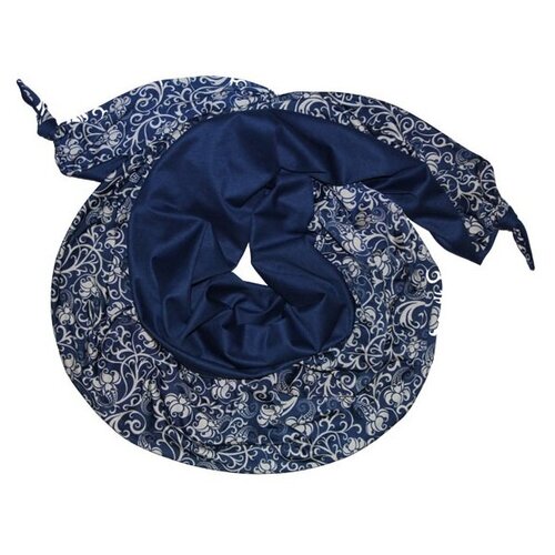 фото Двойной шарф-долька оланж ассорти с узелками серия хорошие гены синий оа-dolka-хг-25