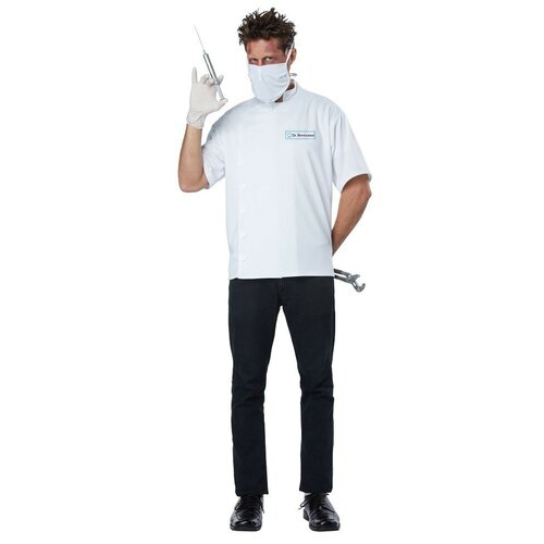 фото Костюм злой хирург взрослый california costumes s/m (46-50) (маска, маска кровавая, рубашка)