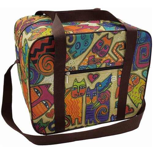 фото Сумка дорожная для ручной клади pobedabags кошки 36 x 30 x 27 см