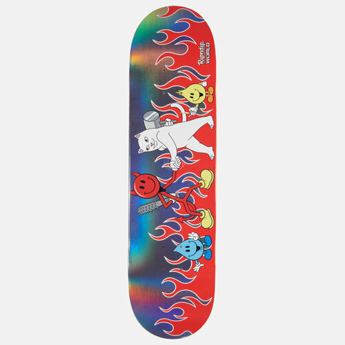 Дека Ripndip x World Industries Nerm vs Devilman Deck серый, Размер 8.25