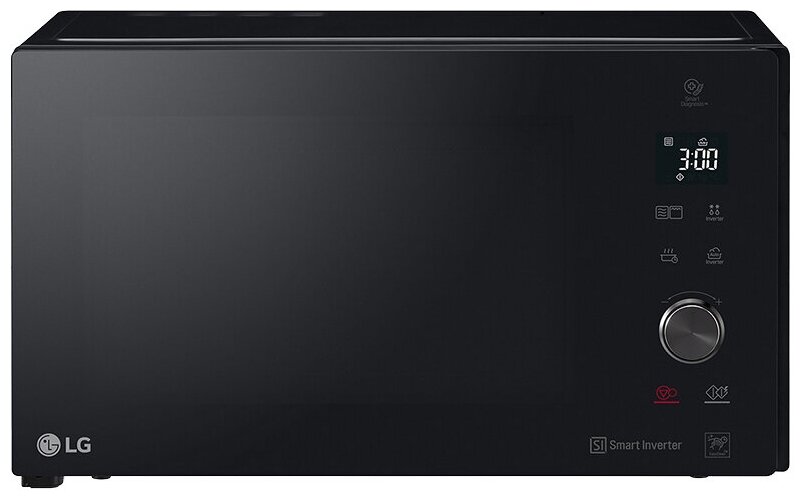 Микроволновая печь с грилем LG MH6565DIS black