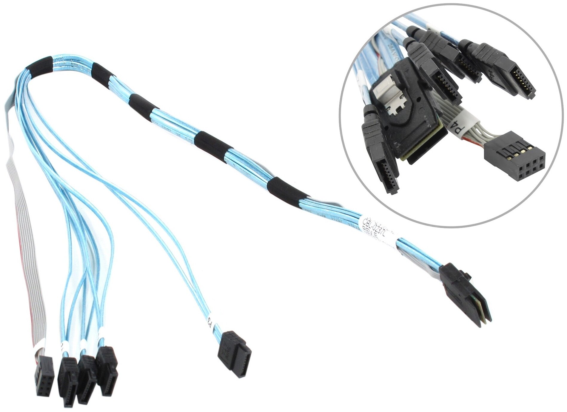 Кабель Ipass TO 4SATA Cbl-0237l Supermicro .