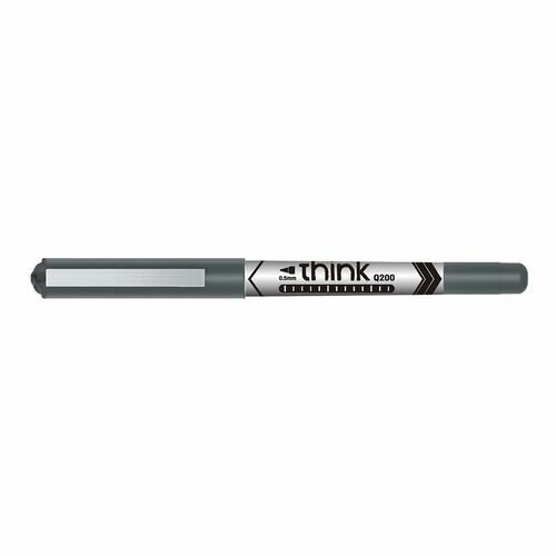 Ручка-роллер Deli Think (EQ20020) 0.5мм стреловидный пиш. наконечник черные чернила - фото №4