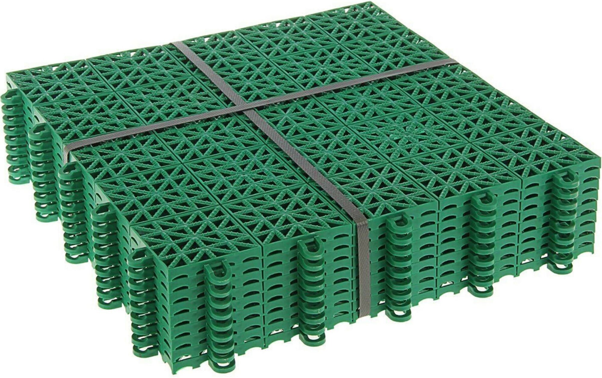 Садовая дорожка ГеоПластБорд, модульное покрытие, размер 330х330х10 мм, цвет зелёный, комплект 27 шт - фотография № 18