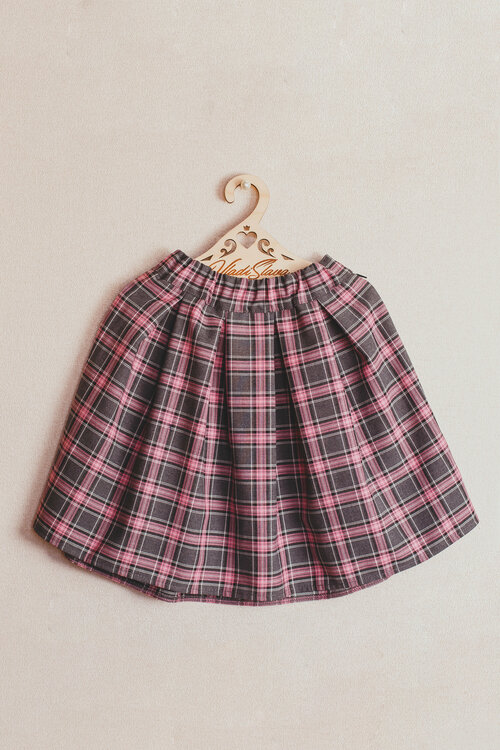 Школьная юбка VLADISLAVA, размер 116-54, розовый