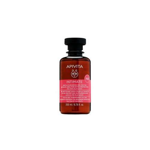 APIVITA Мягкий очищающий гель для интимной гигиены Intimate Tea Tree & Propolis (200 мл) apivita мягкий очищающий гель для ежедневной интимной гигиены с ромашкой и прополисом 200 мл apivita intimate care