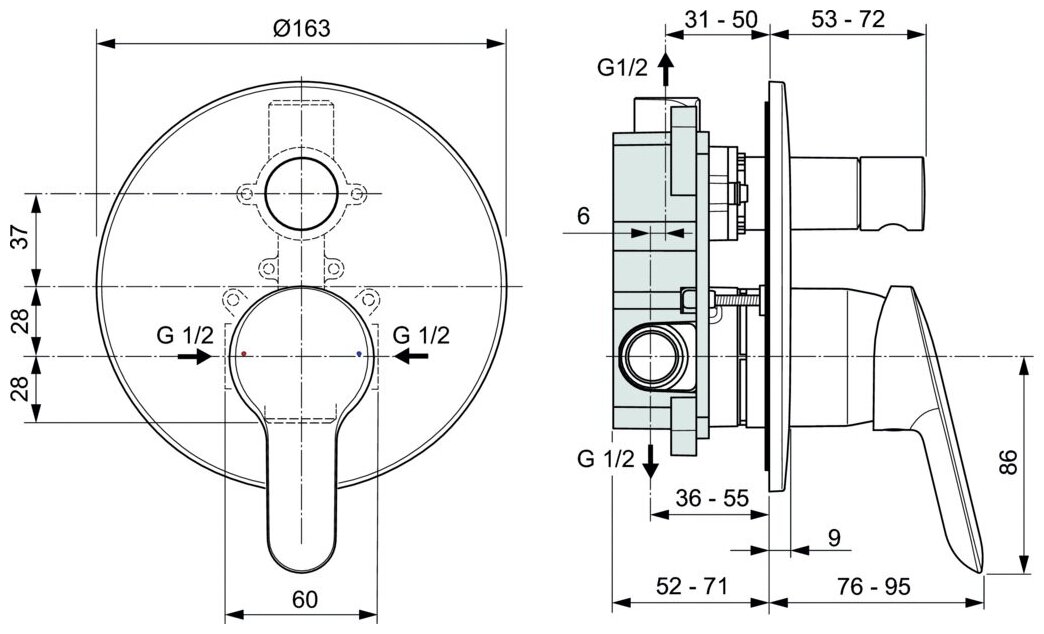 Комплект смесителей Ideal Standard - фото №6