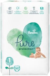 Pampers подгузники Pure Protection 1 (2-5 кг), 50 шт.