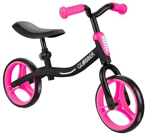 Беговел GLOBBER Go Bike, черный/розовый