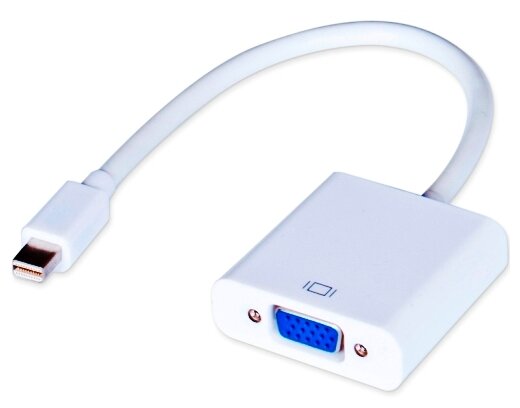 Адаптер GAL Mini DisplayPort-VGA, M-F White - фото №1