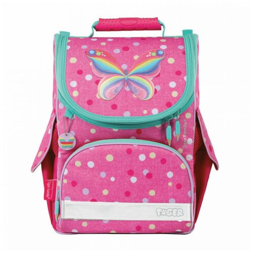 Ранец TIGER FAMILY для начальной школы, Nature Quest, «Rainbow Butterfly», 35×31×19 см, 228872