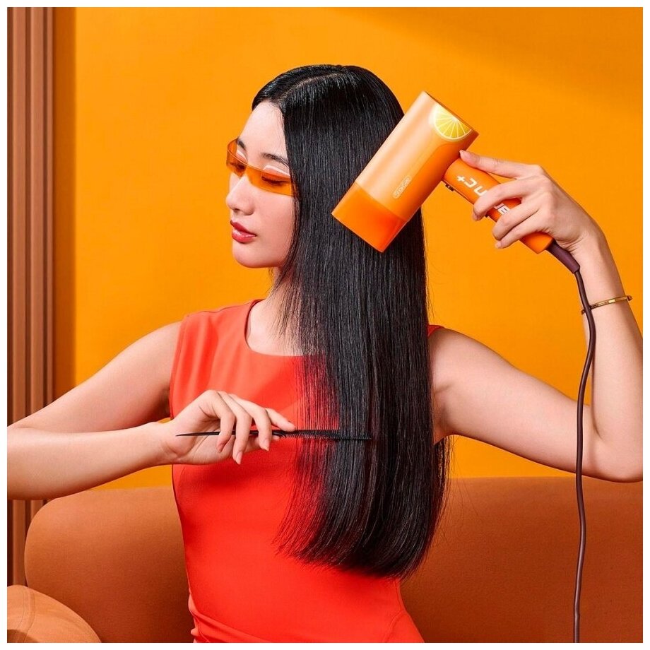 Showsee Фен ShowSee Electric Hair Dryer Vitamin C+ (VC100-A) - оранжевый - фотография № 9