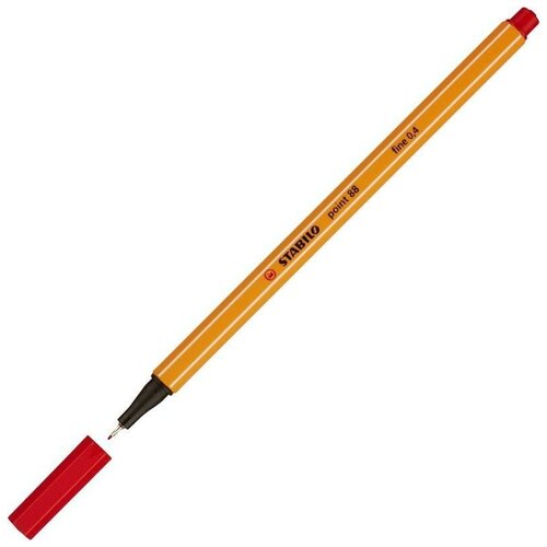 Купить STABILO Ручка капиллярная Stabilo Point 88, 0.4 мм, 88/40, красный 40 цвет чернил, Ручки