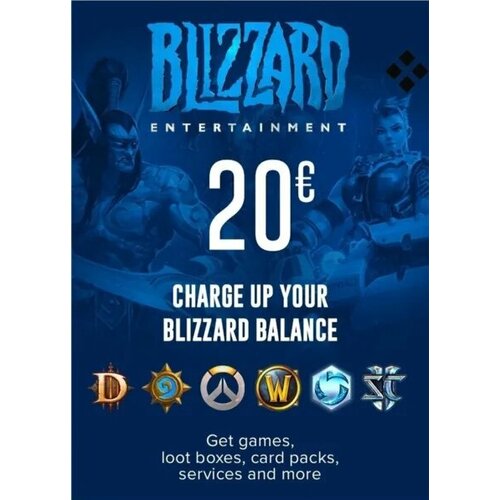 Подарочная карта Blizzard Battle net 20 EUR