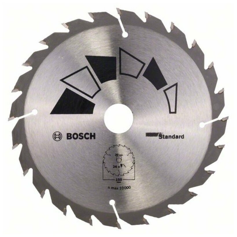 Пильный диск BOSCH Standard 2609256806 150х20 мм