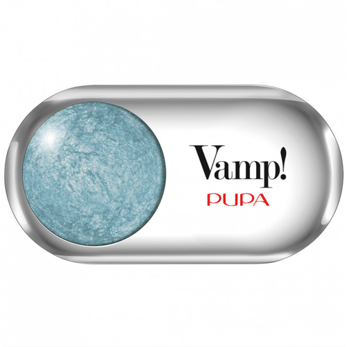 Пупа / Pupa - Тени запеченные для век сияющие Vamp Wet&Dry тон 306 Bon-ton Blue 1 г