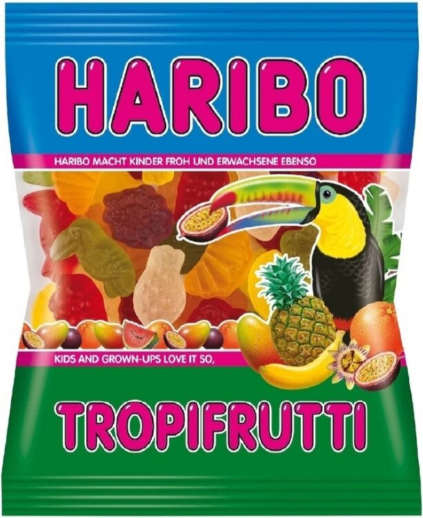 Мармелад жевательный HARIBO Tropifrutti 1 пакет 175 гр - фотография № 3
