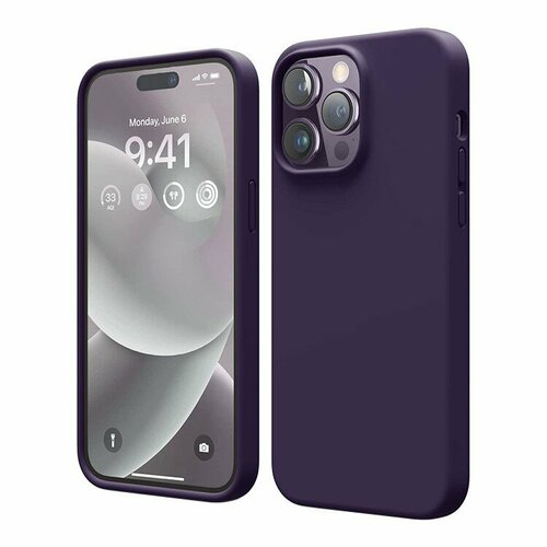 Чехол Elago Soft Silicone для iPhone 14 Pro Max, Dark Purple