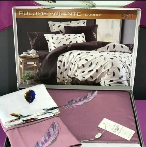 Комплект постельного белья Maison Dor Volante евро фиолетовый