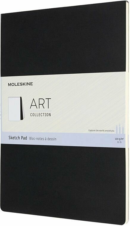 Блокнот для рисования Moleskine ART SOFT SKETCH PAD (ARTSKPAD8) 48 стр. 21x29.7 cм, черный