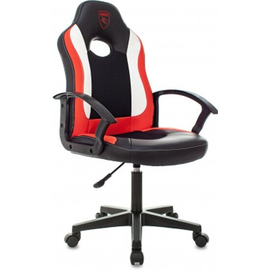 Кресло геймерское Zombie 11LT черный/красный текстиль/эко. кожа крестов. пластик